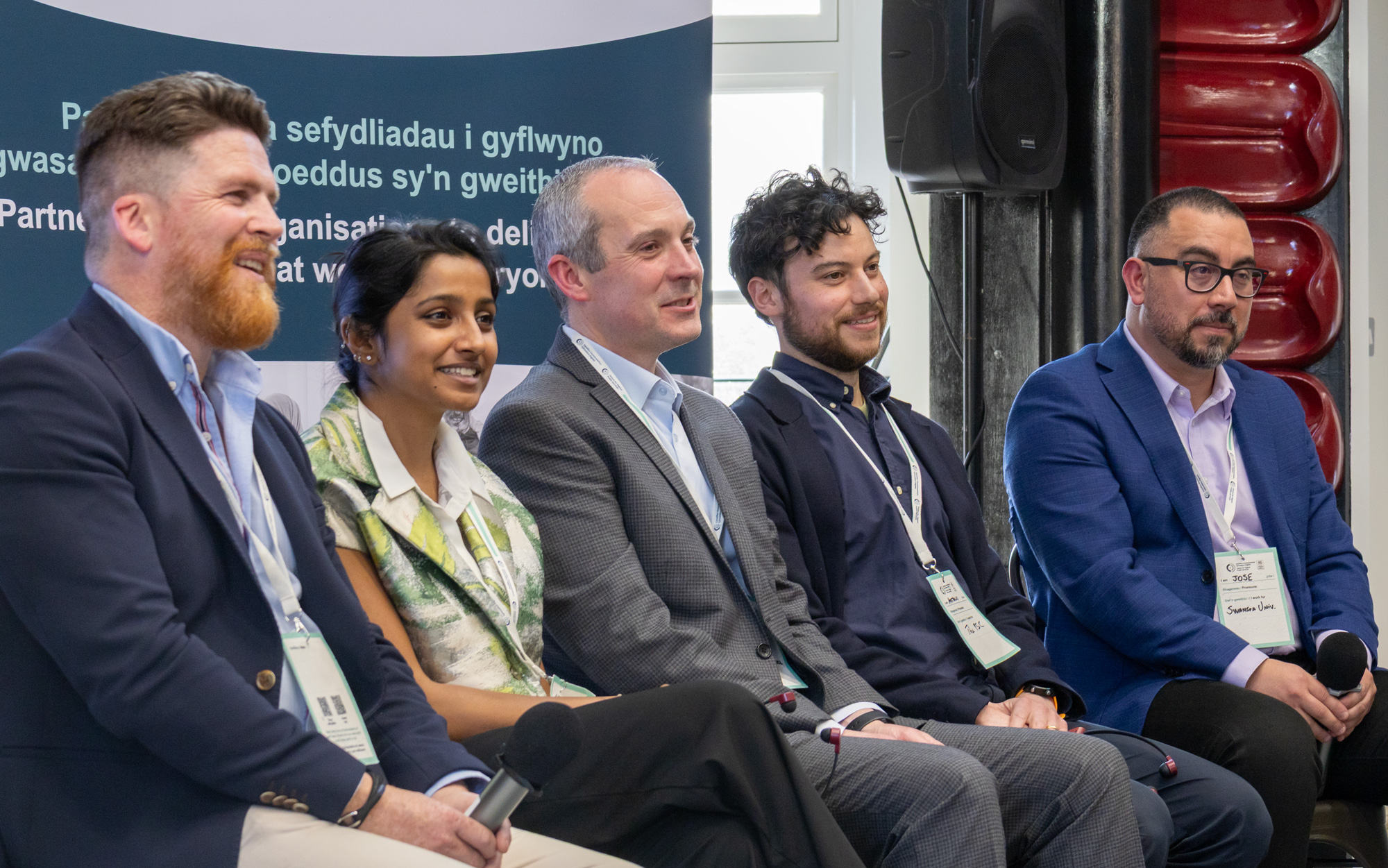 The panel of speakers, including Gareth Jones, Smera Jayadeva, Chris Owen, Antionio Weiss and Jose Norambuena-Contrer